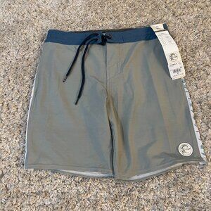 O’Neill Cruzer Board Shorts Size 30 NWT Gray Blue Hybrid Swim
